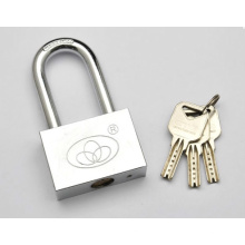 Ideal Security Chrome Plate Long Shackle Double dotted Key Safety iron Padlock